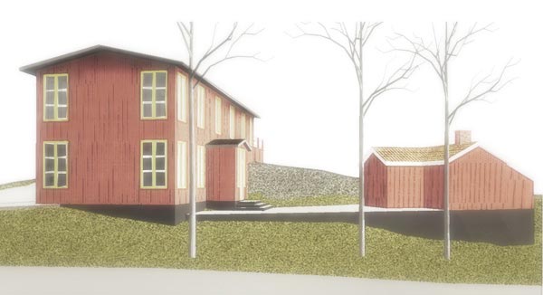 Ny villa i Stockholm, illustration